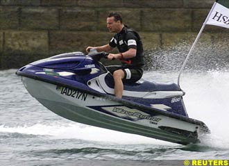Eddie Irvine splashes around at Sydney, this week