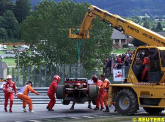 Schumacher's car removed
