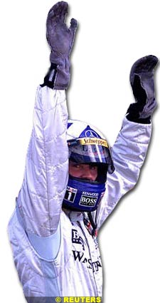 Coulthard celebrates