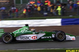 Eddie Irvine during free practice