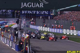 The start of the British GP