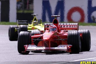 Barrichello leads Frentzen