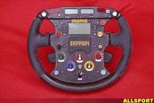 The Ferrari F1-2000 steering wheel