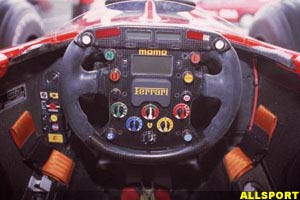 The Ferrari F1-2000 cockpit