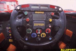 The Ferrari F1-2000 cockpit