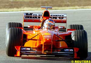 Michael Schumacher tests at Barcelona