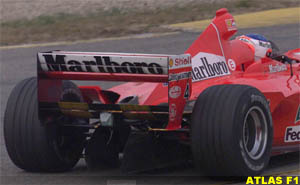 Rubens Barrichello testing the Ferrari F1-2000