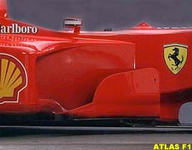 A Ferrari F1 2000 bargeboard