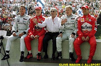 Ecclestone with the four WC leaders