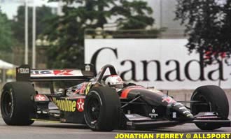 Andretti winning the CART race at Toronto, this year
