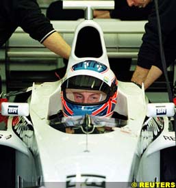 Jenson Button at the Jerez testing