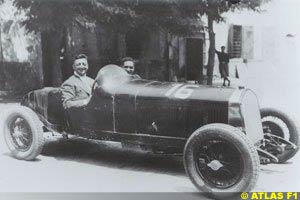 A very young Enzo Ferrari