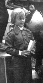 Schumacher at the age of five