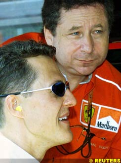 Michael Schumacher and Jean Todt, 2000