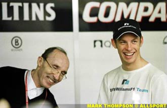 Frank Williams and Jenson Button