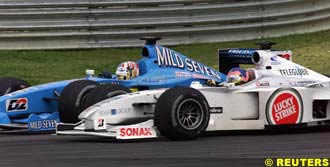 Villeneuve passes Wurz