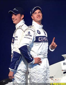 Button and Schumacher