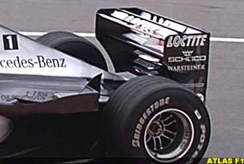 A high downforce McLaren rear-wing at Monaco