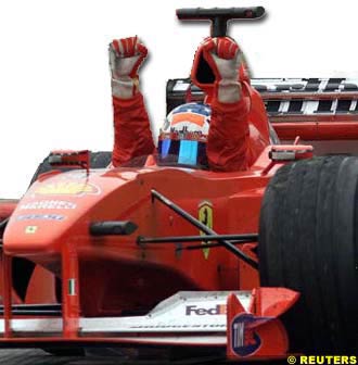 Michael Schumacher ecstatic with his third win of the season