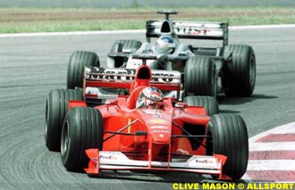 Schumacher leads Hakkinen