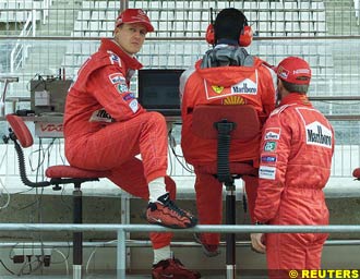 Michael Schumacher at Barcelona last week
