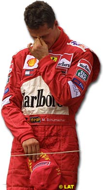 Michael Schumacher on the podium at Melbourne