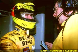 Ralf Schumacher discusses race plan, Melbourne, 1998