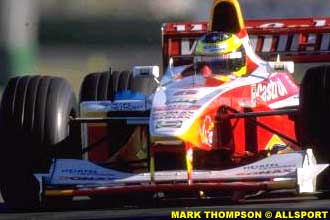 Ralf Schumacher in action in his Williams Supertec at Albert Park, 1999