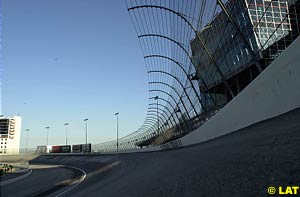 The banking at the Texas Motor Speedway