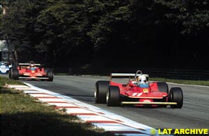 Jody Scheckter and Gilles Villeneuve at the 1979 Italian GP