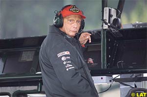 Niki Lauda at the Belgian GP