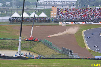 Barrichello ends his race