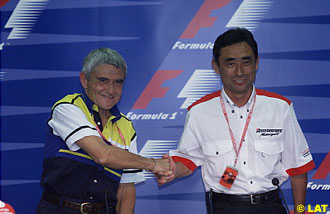 Pierre Dupasquier, Michelin and Hiroshi Yasukawa, Bridgestone.