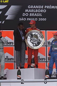 Schumacher on the podium last year