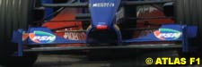 Prost front wing, red strip