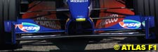 Prost front wing, yellow strip