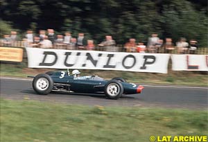 John Surtees, driving the Lotus in 1962