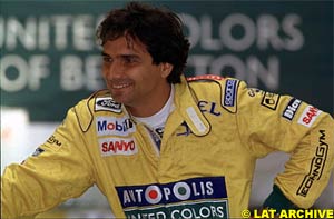 Piquet in 1991, when he scored his last win in Canada