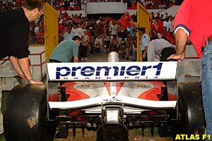 The Premier1 car at the Benefica launch
