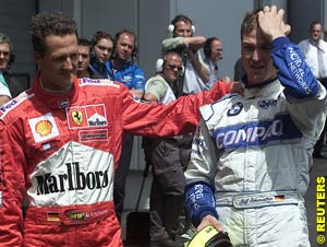 Michael and Ralf Schumacher after qualifying