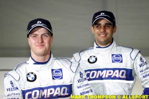 Williams teammates Ralf Schumacher and Juan Pablo Montoya