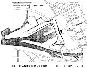 Docklands track, option B