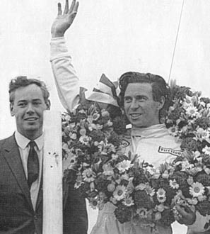 Clark winning the Dutch GP