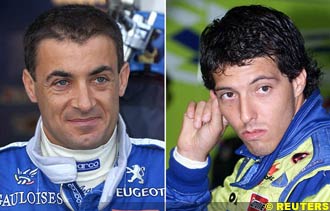 Jean Alesi and Gaston Mazzacane