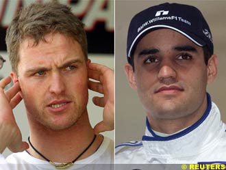 Ralf Schumacher and Juan Pablo Montoya