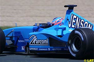 Jenson Button in action during the French GP