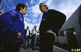 Alain Prost and Flavio Briatore 