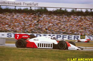Alain Prost in Germany in 1984