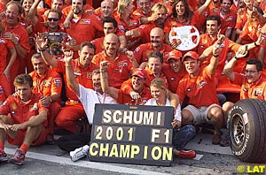 Ferrari team group photo  