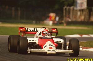 Driving the McLaren in 1984